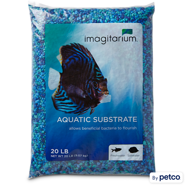 Imagitarium Blue Jean Aquarium Gravel 20 lbs for Fish Tanks